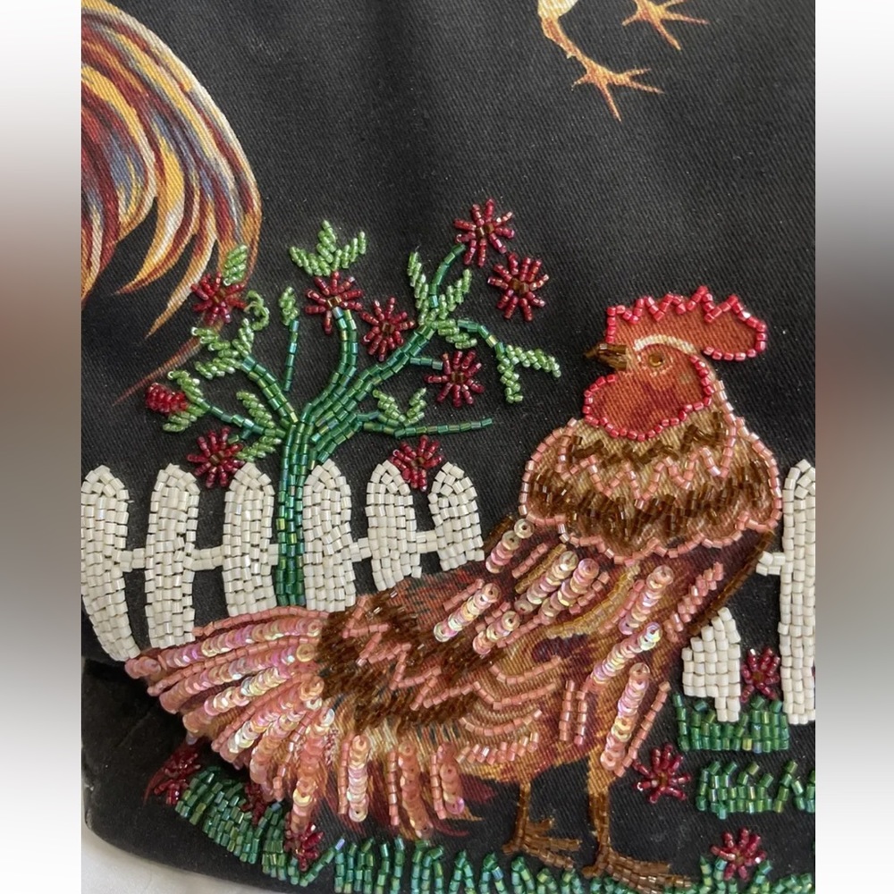 Isabella Fiore Canvas Rooster purse - Picture 2 of 5